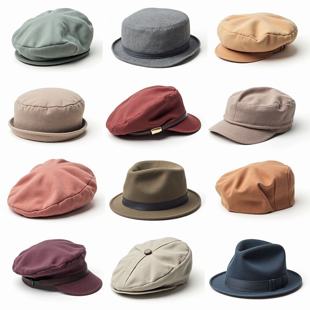 Vintage style hats and caps